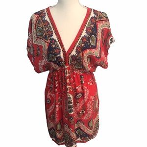 Angie Boho Paisley Dress